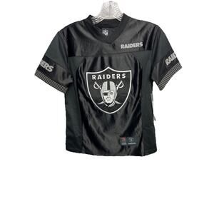 NFL Las Vegas Raiders Youth 10-12 Jersey Black Grey Licensed NFL Apparel